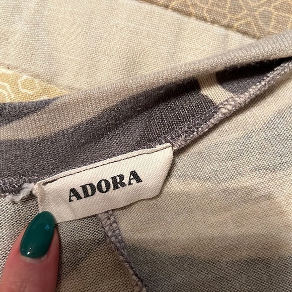 Camo t-shirt material oversized sleeveless blouse - Picture 3 of 5